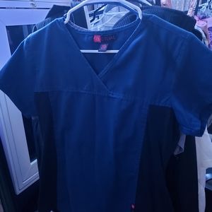 Two scrub shirts